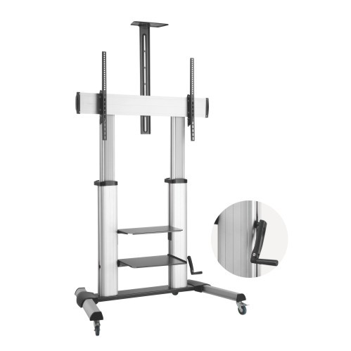 CARRO AJUSTABLE EN ALTURA PARA TV ULTRA GRANDE CON MANIVELA TTL04H-610TW Para la mayoría de televisores de pantalla plana de 60"-100" from china(chinese)