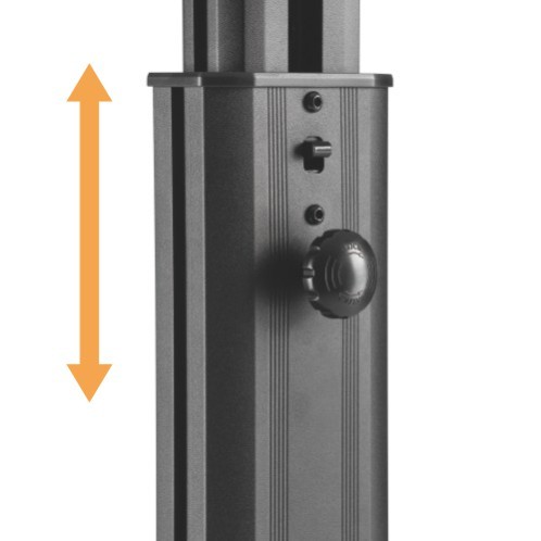 シングルモニター高さ調節可能なパソコン移動式ワークステーション FWS05-1  from china(chinese)