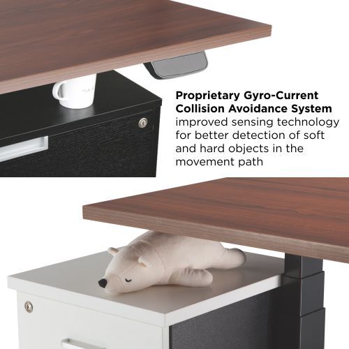 Triple Motor L-Shape Electric Sit-Stand Desk (Standard) M06-33D Design for Upgraded Lifting Experience! from china(chinese)