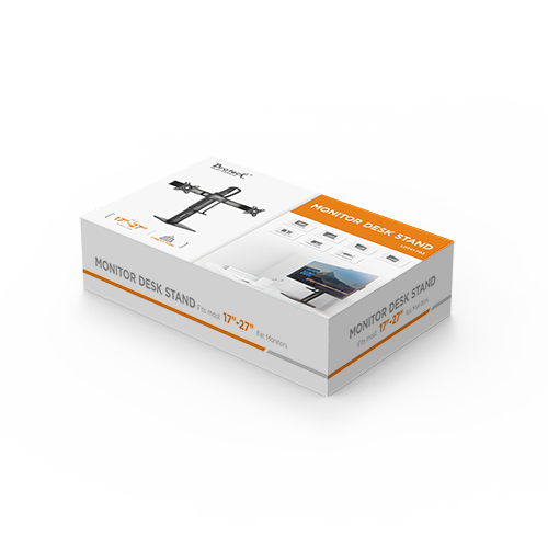 SOPORTE DE MESA ELEVACIÓN VERTICAL PARA MONITOR DUAL AJUSTE FÁCIL LDT41-T02 Para la Mayoría de los Monitores de 17"-27" from china(chinese)