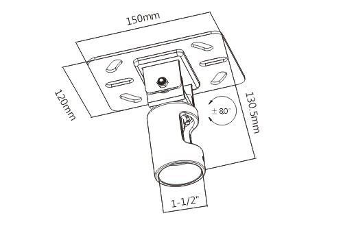 Pitched Roof Ceiling Plate for TV Ceiling Mount PLB-CE8-02 Compatible with PLB-CE8 Series TV Ceiling Mount from china(chinese)