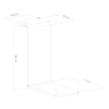 Under-Desk Modular Power Strip Tray (Hook)