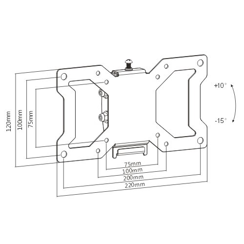 Economy Slim Tilting Wall Mount LCD-203MT For most 13''-32'' LED, LCD flat panel TVs from china(chinese)
