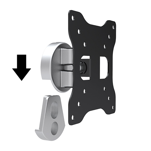 Economy Aluminum Pivoting Wall Mount LDA15-110 For most 13’’-27’’ LED, LCD flat panel TVs from china(chinese)