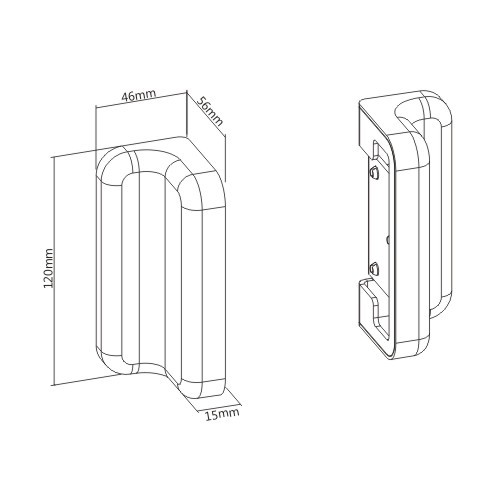 スラットウォール壁掛けプレート SW02-4 壁に取り付けられたスラットウォールシステムを作成するためのスラットウォールパネルと連携する from china(chinese)