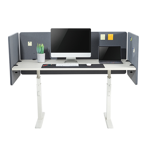 3 Piece Acoustic Desktop Privacy Panels with Felt Surface AP01-8 Focus on What You Are Doing from china(chinese)