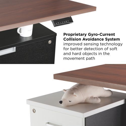 2-leg L-shaped Dual Motor Sit-Stand Desk M07-23RL Left or Right - Made Easy! from china(chinese)