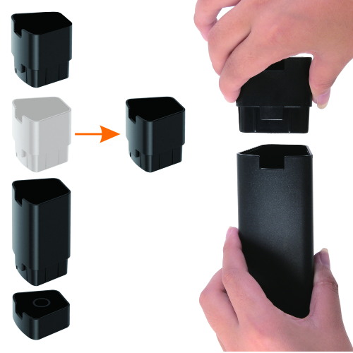 2-Tier Mobile Modular Multi-Purpose Smart Stand with Shelf (Standard Surface)