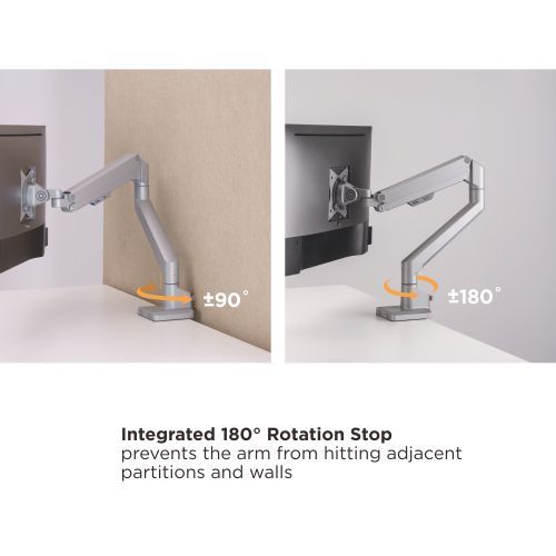 Single Monitor Thin Gas Spring Monitor Arm LDT62-C012 For most 17"~32" Monitors from china(chinese)