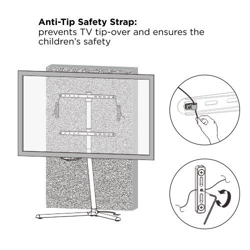 Modernist Linear Chrome Plated Studio TV Floor Stand with V-Base FS17-46F-01 Bring Aesthetics to Any Viewing Area from china(chinese)