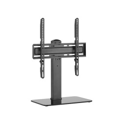 Universal Swivel Tabletop TV Stand with Glass Base