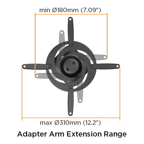 Steel Projector Ceiling Mount EPB-2 For Projectors Weighing Up to 15kgs/33lbs from china(chinese)