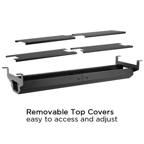 Adjustable Cable Tray for Back-to-Back Standing Desk