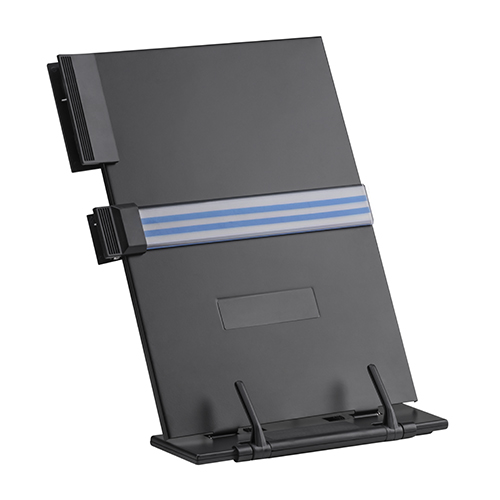Foldable Metal Document Holder with Adjustable Clip and Line Guide