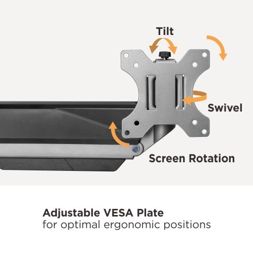 Economy Heavy-Duty Dual-Monitor Gas Spring Monitor Arm LDT52-C024 For Most 17"-35" Flat Panel and Curved Monitors from china(chinese)