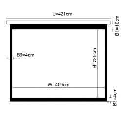 Standard Electric Projection Screen-180’’ /16:9