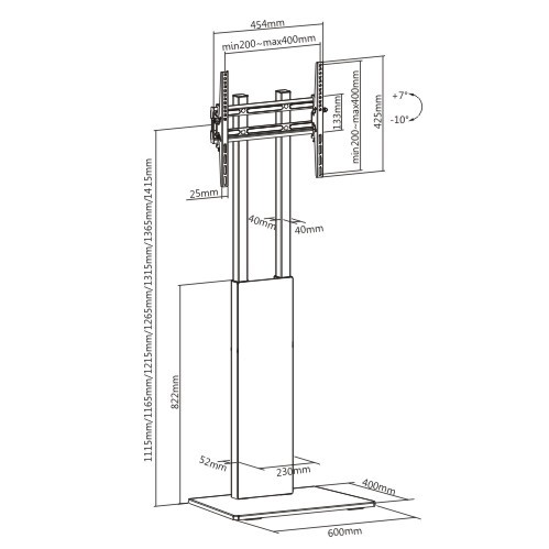 Modern Slim TV Floor Stand FS16-44T For most 32"~60" TVs from china(chinese)
