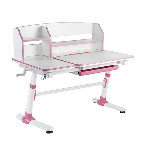 Large Storage Height Adjustable Children Desk (1190x731mm/46.9"x28.8") E503 Right Up Tiltable Desktop | Compartment Drawer | Book Shelf from china(chinese)