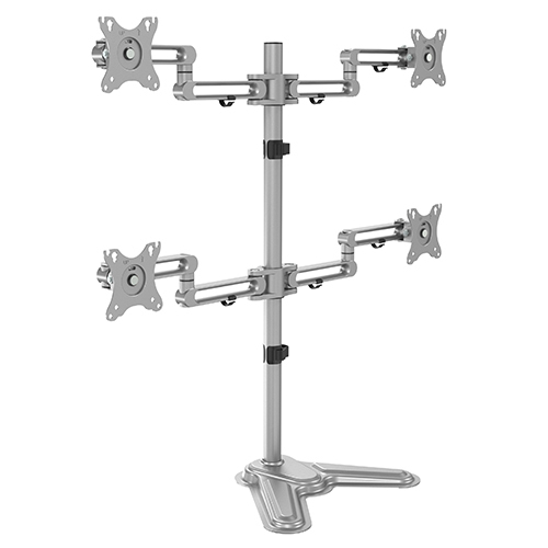 クワッドモニタープレミアム関節式アルミニウムモニタースタンド LDT30-T048 エレガンスな外観と人間工学を組み合わせる from china(chinese)