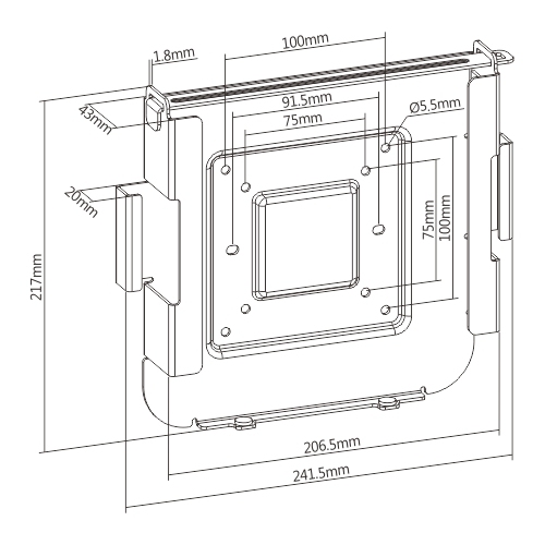 Mac Mini Mount MAC-C Mounts anywhere! from china(chinese)