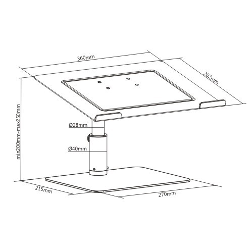 Height Adjustable Laptop Riser STB-073 Raise to a Comfortable Height from china(chinese)