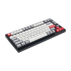 82-Key Mechanical Gaming Keyboard with PBT Keycaps and Volume Control Knob