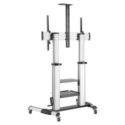 Height Adjustable Ultra-large Display TV Cart with Crank Handle