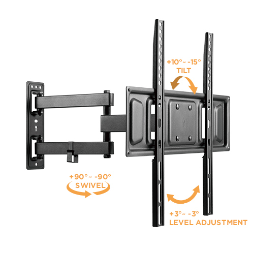 Affordable Full-Motion TV Wall Mount for Single Stud LPA63-443 For Most 32"-55" Flat Panel TVs  from china(chinese)