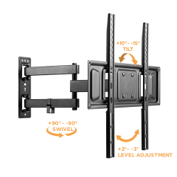 Affordable Full-Motion TV Wall Mount for Single Stud