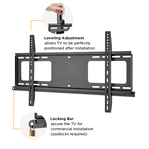 Anti-theft Large Screen Fixed TV Wall Mount LP38-48AF Fits Most 43''-90" TVs from china(chinese)