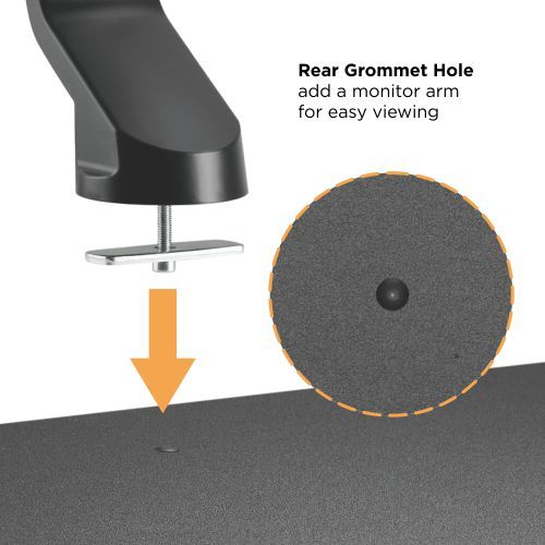 キーボードトレイ付きガススプリング式昇降デスクコンバーター(MDFボード表面) DWS34-02N 予算にやさしくスタイリッシュ from china(chinese)