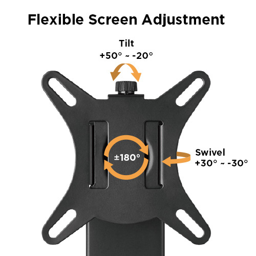Free-Standing Vertical Lift Steel Monitor Stand LDT67-T01 For most 17"~32" Monitors from china(chinese)
