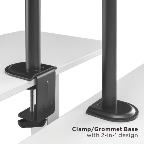Steel Monitor Arm with Laptop Tray LDT66-C024ML For most 17”-32” monitors from china(chinese)