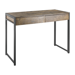 Industrial Style Desk with Drawers
