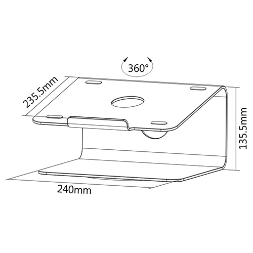 360° Swivel Laptop Stand AR-2 Compatible with Macbook series and most 11"-17" laptops from china(chinese)