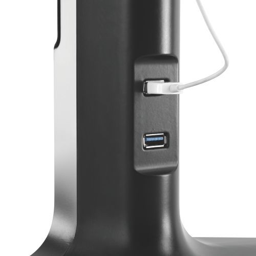 Gas Spring Floating Sit-Stand Desk Converter with Single Monitor Mount  DWS21-C01 For 17"~32" Monitors from china(chinese)