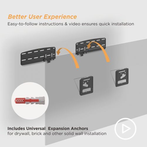 Micro-Gap Fixed TV Wall Mount LED-18Q Compatible with most 43"~85" Samsung TVs and 50"-85" Frame TVs from china(chinese)
