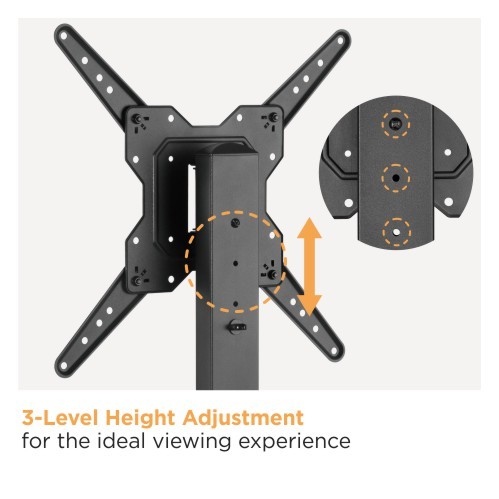 Universal Swivel Tabletop TV Stand with Glass Base LDT03-23MA For Most 23"-55" TVs from china(chinese)