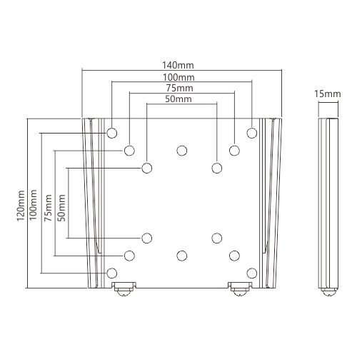 Economy Super Slim Fixed Wall Mount LCD-201 For most 13''-27'' LED, LCD flat panel TVs from china(chinese)