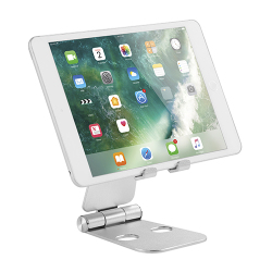 Foldable Aluminum Cell Phone Stand with Dual Adjustable Panels