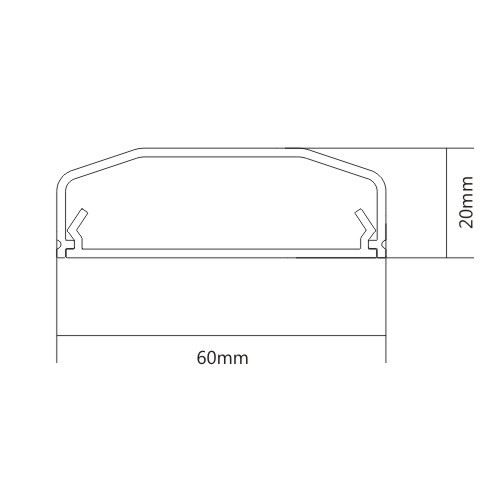 Plastic Cable Cover - 750mm CC07-75 Hide Cables, Cords, or Wires from china(chinese)