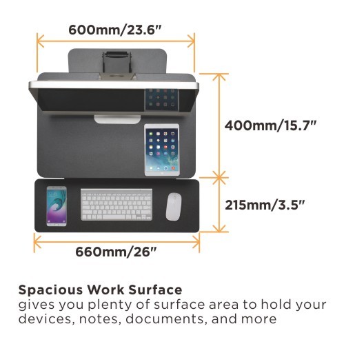 Gas Spring Sit-Stand Desk Converter DWS25-T01 Effortless, Comfortable, and Ergonomic from china(chinese)
