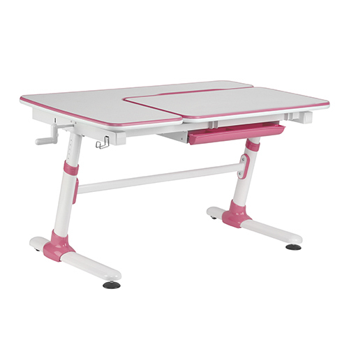 Height Adjustable Children Desk (1190x730mm/46.9"x28.7", Right Up) E502 Right Up Tiltable Desktop | Compartment Drawer from china(chinese)