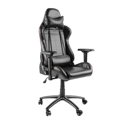 Classic PU Leather Gaming Chair with Headrest and Lumbar Support