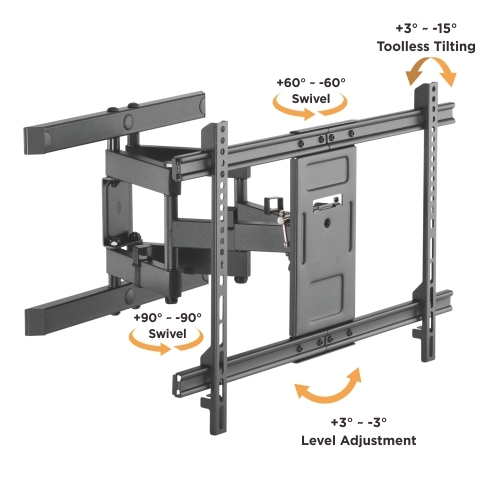 Solid Full-Motion TV Wall Mount LPA61-466 Fit Most 37"~80" TVs from china(chinese)