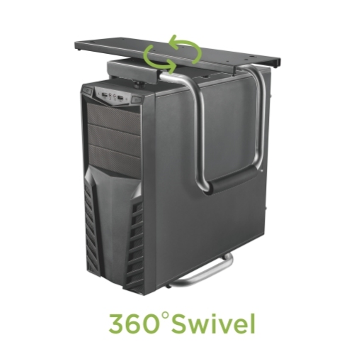 SOPORTE RESISTENTE PARA CPU DEBAJO DEL ESCRITORIO CON RIEL DESLIZANTE CPB-16 Soporte Resistente para CPU con Giro de 360 ° from china(chinese)