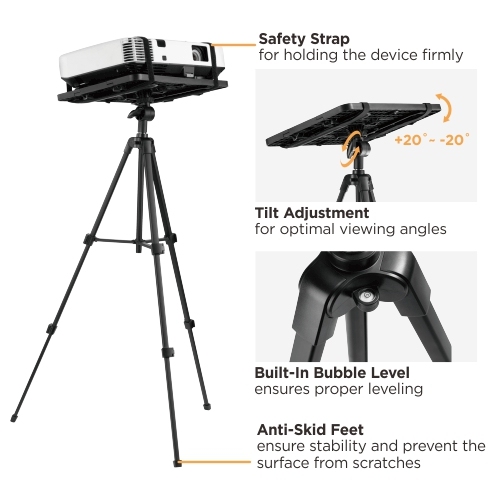 Lightweight Portable Tripod Projector Stand PRB-22P Portable and Easy-to-Assemble from china(chinese)