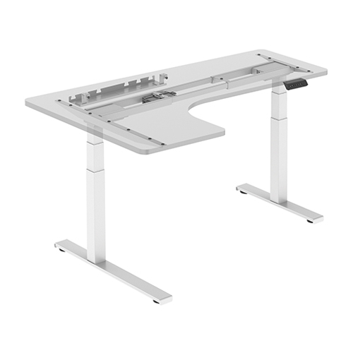 2-leg L-shaped Dual Motor Sit-Stand Desk M07-23DL Left or Right - Made Easy! from china(chinese)
