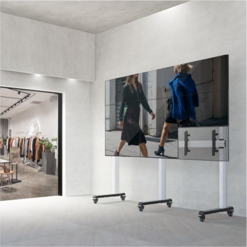 Nine Screen Video Wall Cart LVS02-946FW For most 45"-50" Displays from china(chinese)