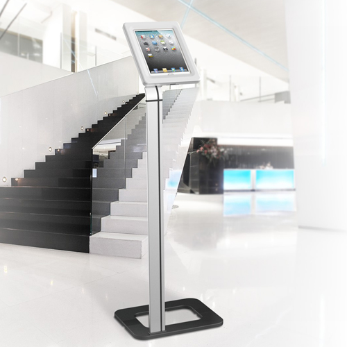 Anti-theft Tablet Kiosk Floor Stand with Aluminum Base Supplier and  Manufacturer- LUMI